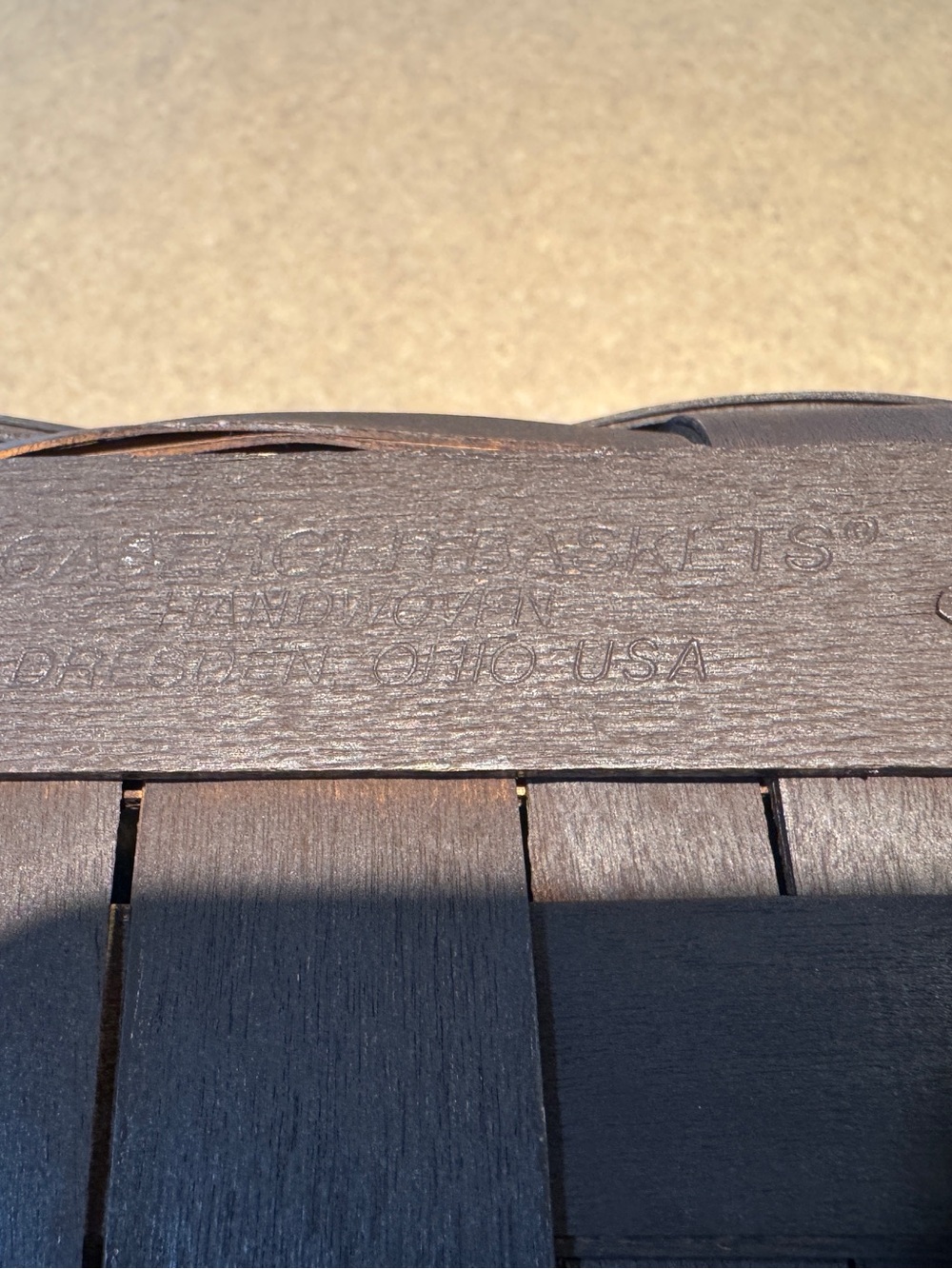 Longaberger Tissue Basket, Lid and Protector - Picture 4 of 5
